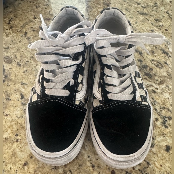Vans Shoes - Vans Black and White Sneakers Classic Skate Style Womens 6.5 Mens size 5